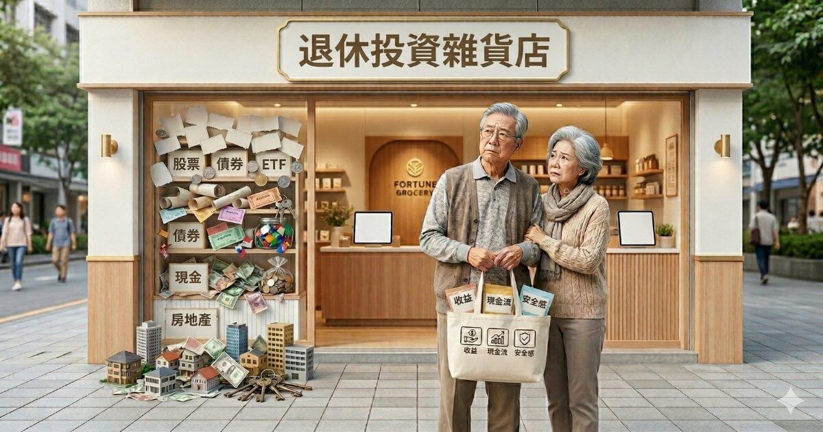 別把投資帳戶開成「雜貨店」！退休族只需這幾檔，就能穩拿現金流、睡得好